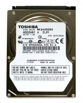 HD Toshiba 640GB Para Notebook